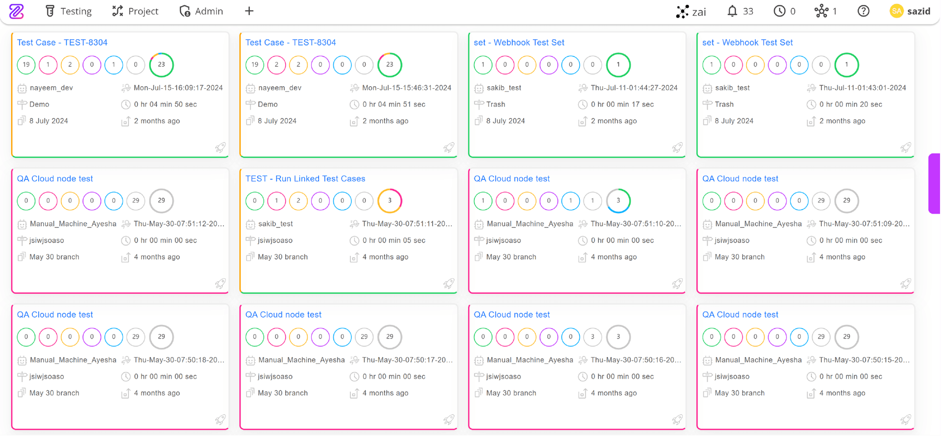 AI Test Recorder Interface